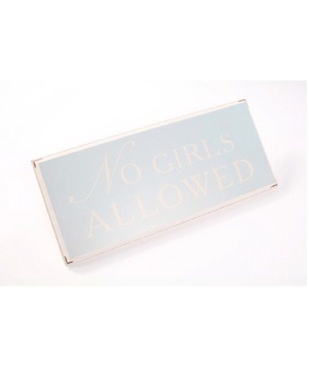 No Girls Allowed Bedroom Sign