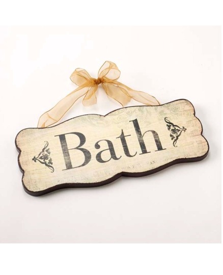 Bath Room Door Sign